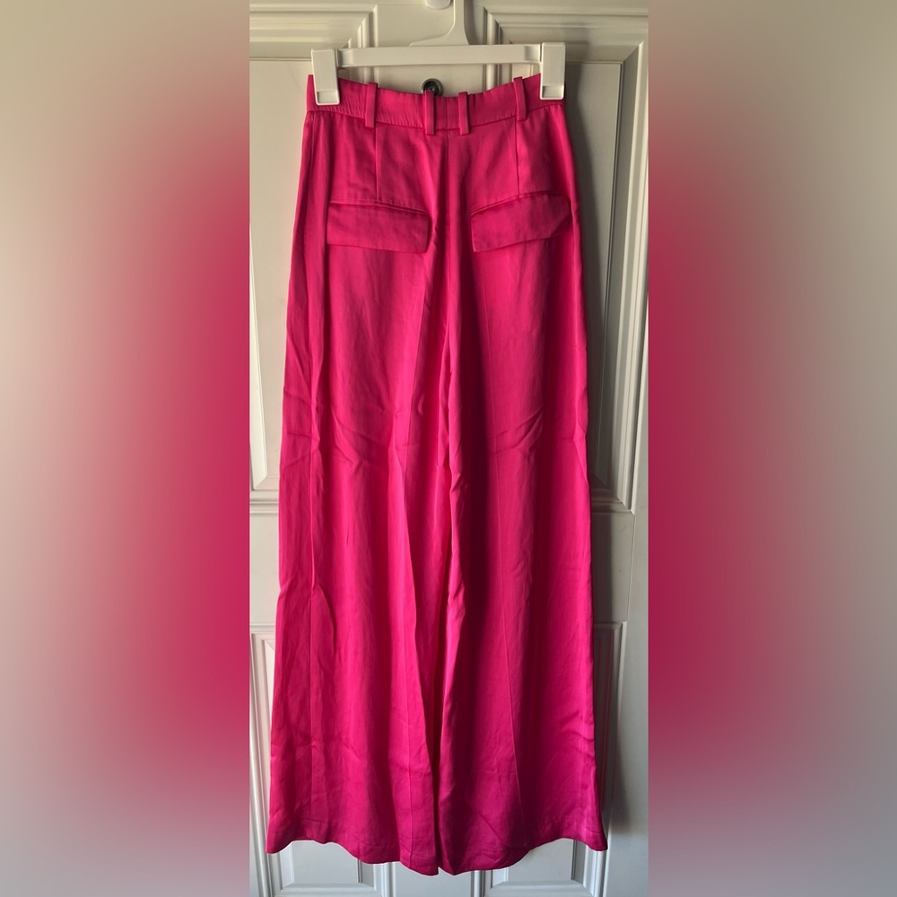 Boss x Alica Schmidt wide leg pants in pink size 0 women’s - Picture 6 of 10